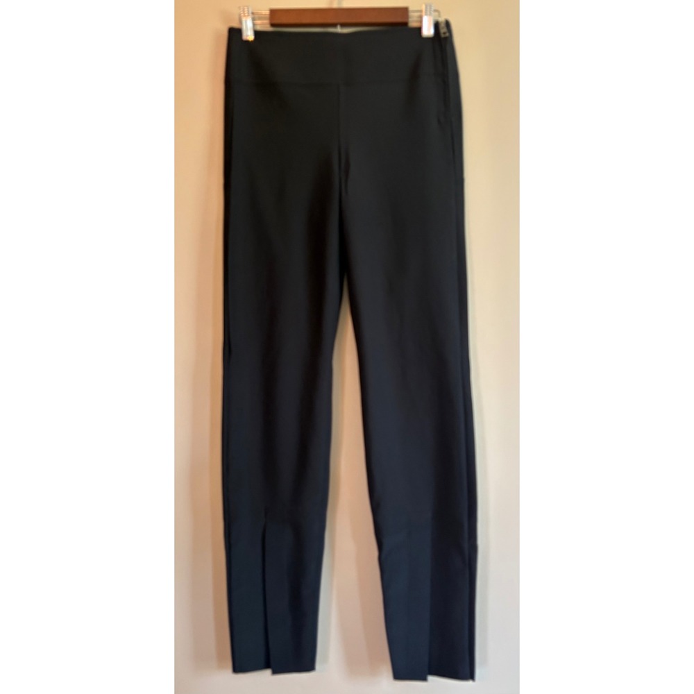 Athleta Interstellar Tight 486212 Black High Rise Front Ankle Split Hem Pants 6
